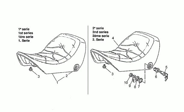 Selle pilote-1e-2e serie