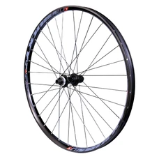 WHEEL FOR MTB - 27.5" PLUS TRUCKY DISC REAR BLACK-CENTERLOCK HUB MT400 11/10SPEED (COMPATIBLE TUBELESS+TUBETYPE) FOR THRU AXLE 12/148 -FOR TYRE 27.5X2.50-3.00- RIM EXT Wd 35 mm.