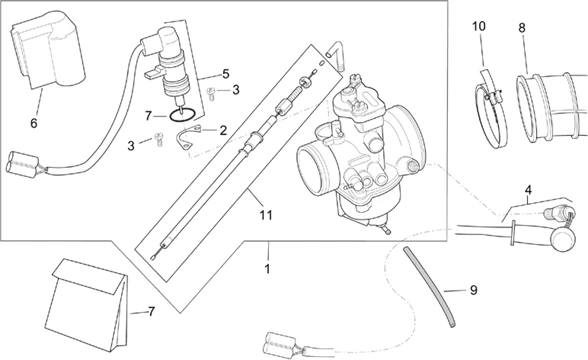 Carburateur Dell'Orto I