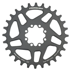 PLATEAU VTT DIRECT MOUNT 8 TROUS POUR SRAM X01/XX1 STRONGLIGHT MONO ALU HT3 NOIR 28DTS - 12V. NARROW WIDE