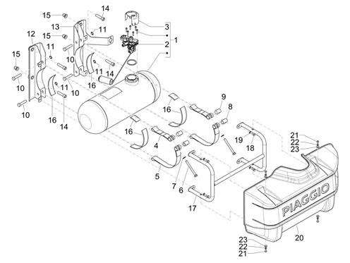 Réservoir de carburant GPL (Short Range)