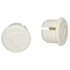 HANDLEBAR END PLUG- FOR ROAD BIKE- VELOX WHITE (PAIR ON CARD)