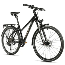 VELO MUSCULAIRE VTC 28 LEADER FOX ESPIRIT 2025 FEMME NOIR 9V CADRE ALU 20 POUCES (TAILLE ADULTE 178 à 185 cm)
