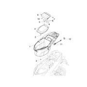 Logement casque - Dessous de selle