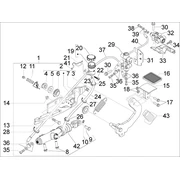 Groupe pédales - Leviers