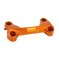 PONTET SUPERIEUR/FIXATION DE GUIDON MOTO POUR KTM 125 DUKE ALU CNC ANODISE ORANGE  -AVOC-