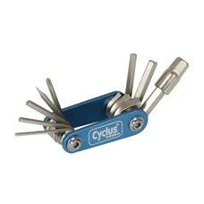 OUTIL MULTIFONCTION CYCLUS 9 FONCTIONS CLE ALLEN 2/2.5/3/4/5/6/8 + TOURNEVIS PLAT ET CRUCIFORME (5,4 x 3,0 x 1,9 cm)