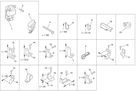 Composants de l'installation électrique