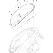 Logement casque - Dessous de selle