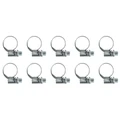 COLLIER DE SERRAGE METAL A CREMAILLERE 10 A 16mm (SACHET DE 10 PIECES) LARGEUR 9mm -SELECTION P2R