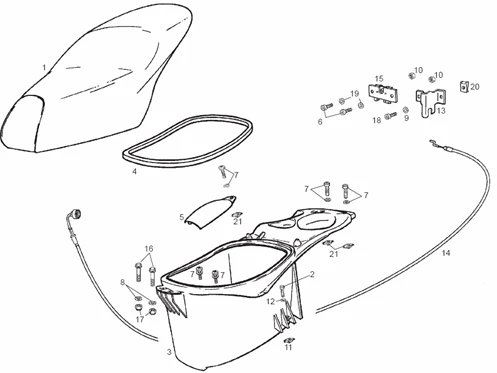 Selle - Compart.p-casque