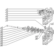 Pignons boite de vitesses version vitesses volant