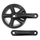 PEDALIER CITY/VTT PROWHEEL MANIVELLES ALU NOIR 152mm 38D. DOUBLE FLASQUE CHAINE 2.38 (3/32") (BOITIER 117,5mm)