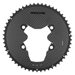 PLATEAU ROUTE 4BRA D.110 POUR SHIMANO DURA ACE R9200 MICHE 54DTS EXTERIEUR NOIR 12V. ALU, CARBONE 3K (poids 127 g) -X2 RD R92