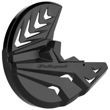 PROTECTION DE DISQUE ET PROTECTEUR DE PIED DE FOURCHE YAMAHA 125, 250 YZ 2008>, 250, 450 YZ F 2008> NOIR  -POLISPORT-