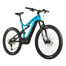 VELO ELECTRIQUE/VAE VTT 29 LEADER FOX ARGUS 2024 TOUT SUSPENDU HOMME BLEU CLAIR MAT 12V MOTEUR CENTRAL PANASONIC GX ULTIMATE 36V 90Nm BATTERIE 20Ah (CADRE 17,5" - H45cm - M - ADULTE DE 168cm à 178cm)