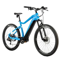 EBIKE - MTB LEADER FOX 27,5'' SWAN 2023 "For men" Blue - 9 Speed - BAFANG CENTRAL ENGINE M300 36V 80Nm BATTERIE 15Ah (Frame 16" - 42cm - S - RIDER SIZE from 158cm > 168cm)