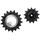 GALET DERAILLEUR TRIPEAK 12-18 DENTS ROULEMENT CERAMIC POUR DERAILLEUR 12V. ARGENT COMPATIBLE SHIMANO RD-92xx (JEU DE 2)
