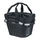 FRONT BASKET - CANVAS - BASIL 2DAY 15Lt - BLACK -WITH HANDLE - FIXATION CLIP AUTOMATIC CLIPS ON CARRIER - COMPATIBLE KLICKFIX SYSTEM (NON INCLUDED)