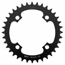 PLATEAU VAE/E-BIKE 4BRA D.104 POUR BOSCH / BROSE / YAMAHA / BAFANG ESJOT 36DTS MONO NOIR ACIER NARROW WIDE (12.7 - 1/2" - 5.65 - 11/128")