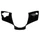 CARENAGE/COUVRE GUIDON SCOOT ADAPTABLE PIAGGIO 50 ZIP 2000> NOIR BRILLANT -P2R