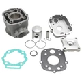 HAUT MOTEUR 50 A BOITE ADAPTABLE DERBI 50 SENDA 2006>, GPR 2006>/GILERA 50 SMT 2006>, RCR 2006> (MOTEUR PIAGGIO EURO 3)  -ALU NIKASIL  P2R-