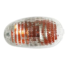 TURN SIGNAL FOR SCOOT PIAGGIO 50 TYPHOON 2004> FRONT/LEFT TRANSPARENT (CEE APPROVED)  -SELECTION P2R-