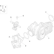 Corps papillon - Injecteur - Raccord d'admission