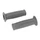 GRIPS - FOR MOPED PEUGEOT/MBK/MALAGUTI GREY (Ø 22/25mm LONG 105mm) (PAIR) -SELECTION P2R