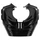 CARENAGE/TABLIER AV SCOOT ADAPTABLE MBK 50 STUNT/YAMAHA 50 SLIDER NOIR BRILLANT (PARE BOUE) -P2R