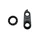 PATTE DE DERAILLEUR ALU MARWI KTM GH-247 (VENDU A L'UNITE SUR CARTE)