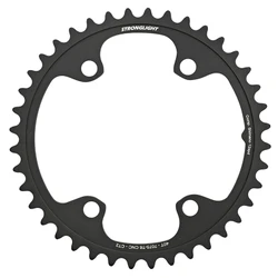 PLATEAU ROUTE 4BRA D.110 POUR SHIMANO DURA ACE 9200 STRONGLIGHT 40DTS INTERIEUR NOIR CT2 12V. POUR EXTERIEUR 54DTS