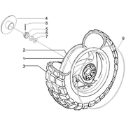 Roue arrière