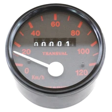 COMPTEUR CYCLO TRANSVAL 120 KM/H POUR PEUGEOT 103 SPX-RCX (DIAM 60 mm AVEC DEMULTIPLICATEUR + TRANSMISSION)