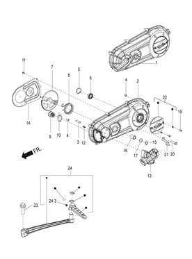 Couvercle transmission