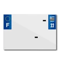 BANDE PLAQUE MOTO 210x145 POUR PVC AVEC RAISON SOCIALE DEP. 22/EURO (VENDU A L'UNITE)