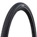 PNEU GRAVEL 700 X 45 SCHWALBE G-ONE COMP PLUS NOIR TR (40-622) RENFORT PUNCTURE-GUARD FLANC REFLEX COMPATIBLE VAE