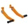 REAR BRAKE PEDAL/GEAR SHIFT PEDAL FOR KTM 125 DUKE ALU CNC ANODIZED ORANGE (PAIR)  -AVOC-