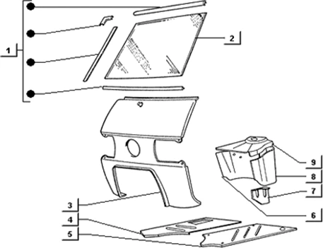 Pieces composant le chassis