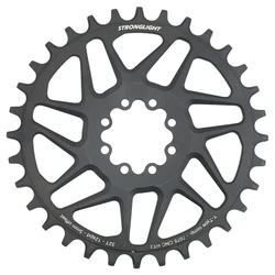 PLATEAU VTT DIRECT MOUNT 8 TROUS POUR SRAM X01/XX1 STRONGLIGHT MONO ALU HT3 NOIR 32DTS - 12V. NARROW WIDE (DEPORT 3mm)