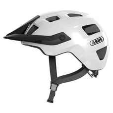 CASQUE VELO ADULTE ABUS VTT MOTRIP BLANC BRILLANT TAILLE M (54-58cm) REGLAGE MOLETTE