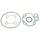 GASKET SET FOR CYLINDER KIT MALOSSI FOR MINARELLI 50 AM6/MBK 50 X-POWER, X-LIMIT/YAMAHA 50 TZR, DTR/PEUGEOT 50 XPS/RIEJU 50 RS1/BETA 50 RR/APRILIA 50 RS 1995>2005