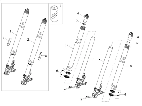 Fourche Av. Ohlins