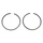 PISTON RING FOR SCOOT AIRSAL FOR  KYMCO 50 BET&WIN 2STROKE , DINK LIQUIDE 2STROKE , SUPER 9 2STROKE