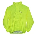 WINDBREAKER CYCLING JACKET-FOR CHILD- CHIBA YELLOW FLUO-WITH HOOD+CARRYING BAG- XL -GERMAN QUALITY