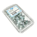 WHEEL NUT FOR BICYCLE - WITH SERRATED WASHER ALGI Ø 10x100 (00593000-100) (BLISTER OF 25)