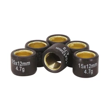 GALET/ROULEAU SCOOT MAGNETI MARELLI 15x12 4,7g (x6) POUR MBK 50 BOOSTER, NITRO, OVETTO, STUNT/YAMAHA 50 BWS, AEROX, NEOS, SLIDER