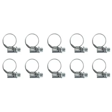 COLLIER DE SERRAGE METAL A CREMAILLERE 10 A 16mm (SACHET DE 10 PIECES) LARGEUR 9mm -SELECTION P2R