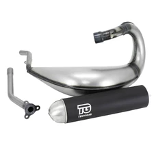 EXHAUST FOR 50CC MOTORBIKE TECNIGAS E-NOX STEEL FOR SHERCO 50 SM-R 2013>, 50-R 2013> (TOP MOUNTING RIGHT)