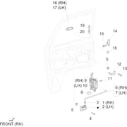Composants des portes avant